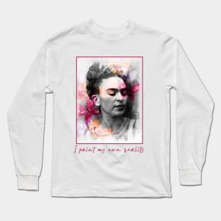 FRIDA KAHLO Mexican Feminist portrait Long Sleeve T-Shirt